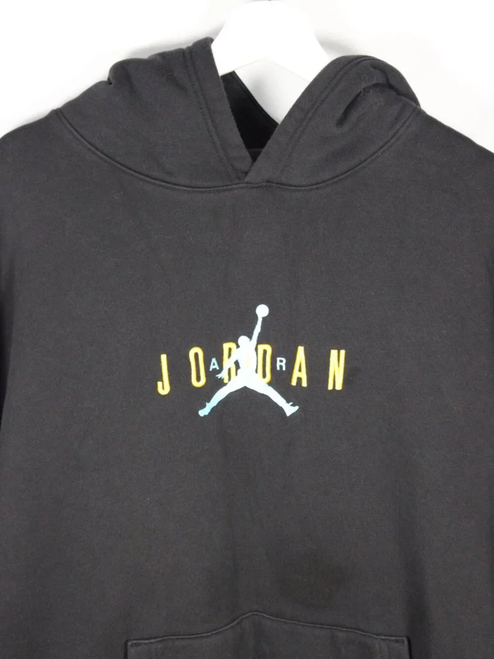 Air Jordan Jumpman Hoodie Sweatshirt Men's Size Large Black Pullover Basketball